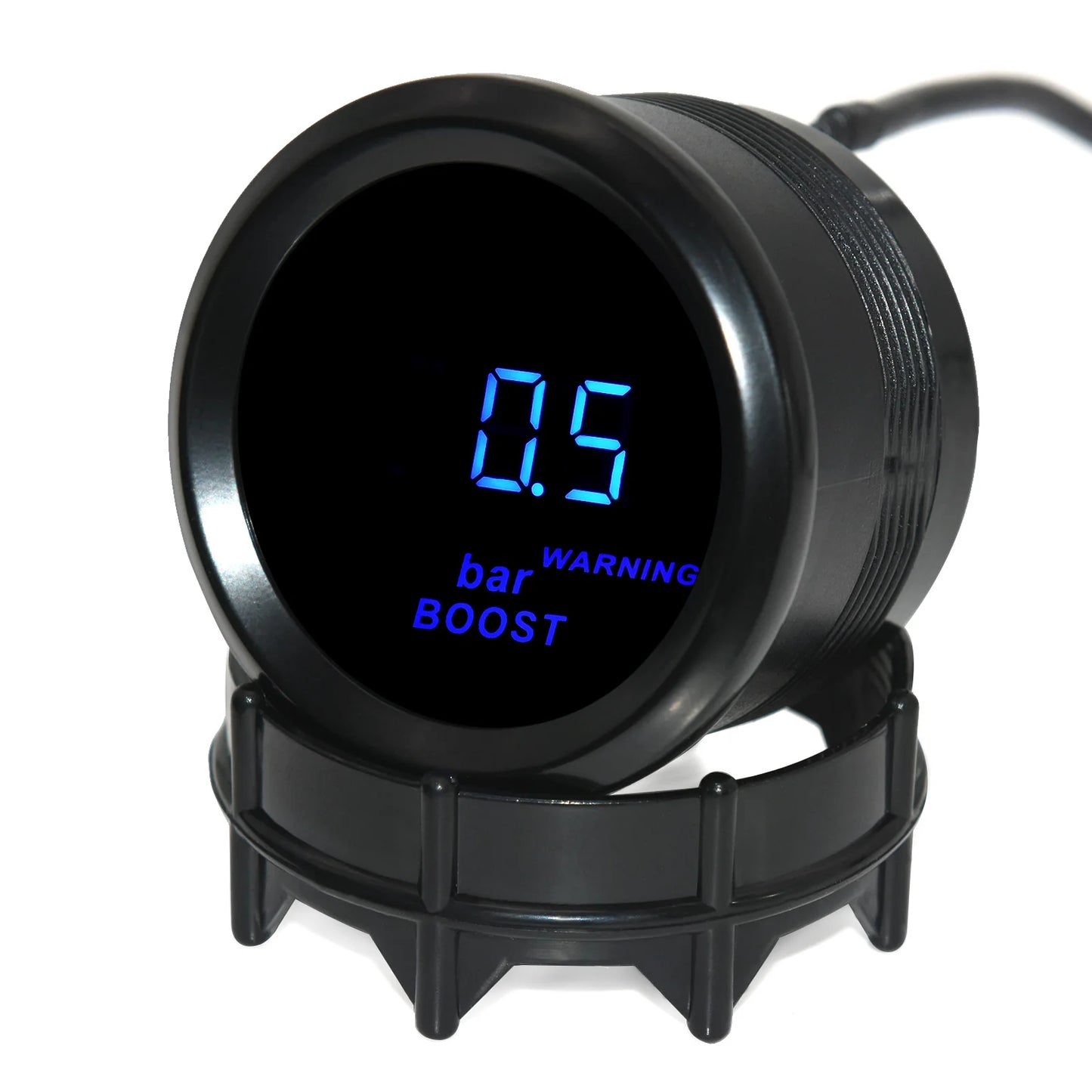 Car Digital Gauge 52mm Turbo Boost PSI BAR Oil Pressure Oil Water Temp Gauge Voltmeter Tachometer RPM Meter With Warning Light