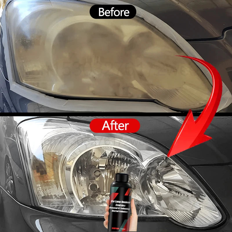 Car Headlight Polishing Agent Scratch Remover Repair Fluid Headlight Renewal Polish And Maintenance Liquid Kit Auto Accessories